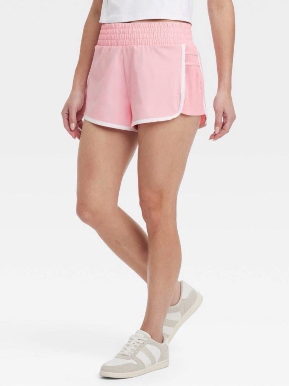 All In Motion Women’s Mid Rise Piped Dolphin Shorts 2.5 Sz XL D30